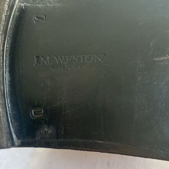 JM Weston Men’s Black Leather Derbys Size 7 UK or about Size 8 US.Made in France - Picture 10 of 14
